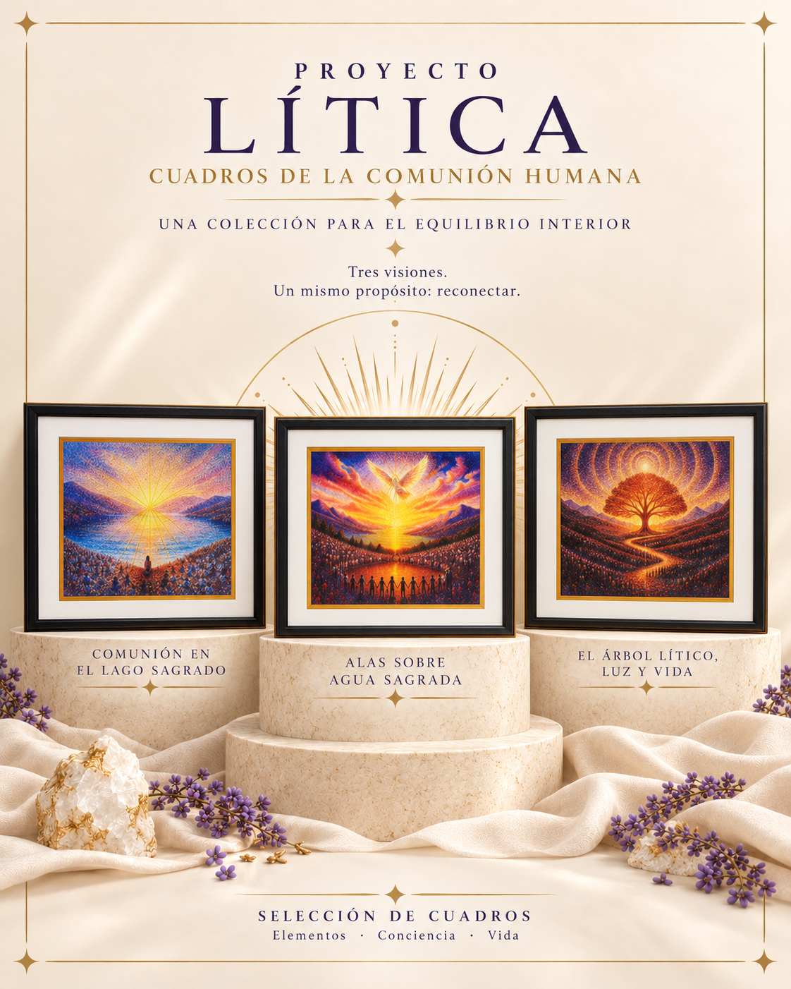Presentación de la colección de cuadros Lítica